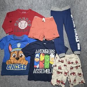 Toddler Boys Clothing Size 4T (6 Piece) Lot Of T-Shirts, Shorts, & Sweatpants